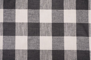 P Kaufmann Check Please Woven Upholstery Fabric in Thunder 