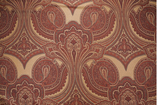 Scalamandre Balraj Tapestry Upholstery Fabric in Rust 