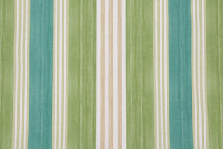 Waverly On Course Printed Cotton Drapery Fabric in Verte 