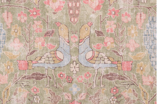 Kaufmann Locanda Printed Cotton Drapery Fabric in Celery