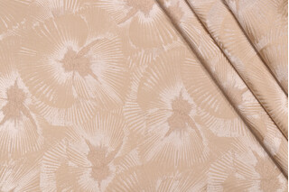 PK Lifestyles Fleurine Woven Decorator Fabric in Sand