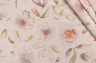 PK Lifestyles Amelie Printed Polyester Drapery Fabric in Quartz