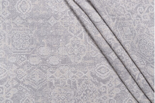 PK Lifestyles Galloway Woven Chenille Upholstery Fabric in Dove