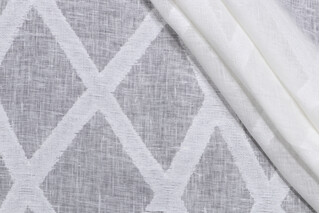 Lino Textiles Valentina Sheer Drapery Fabric in Ivory