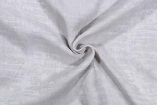Lino Textiles Toledo Arianna Woven Linen Drapery Fabric in Silver