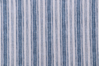 Magnolia Home Brunswick Printed Cotton Drapery Fabric in Denim
