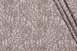 Valiant Fabrics Foliage Embroidered Drapery Fabric in Fawn