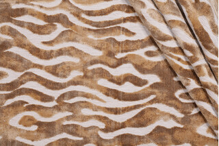 TFA Savage Beauty Latex Backed Velvet Upholstery Fabric in Wheat 