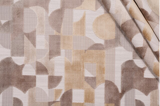 TFA Shake It Up Latex Backed Velvet Upholstery Fabric in Driftwood 