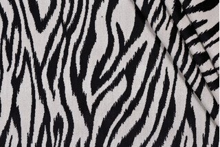 TFA Fancy Beast Latex Backed Grospoint Velvet Upholstery Fabric in Onyx 