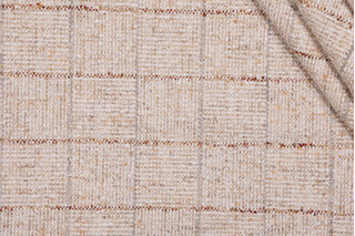 Mill Creek Social Studies Woven Upholstery Fabric in Amber 