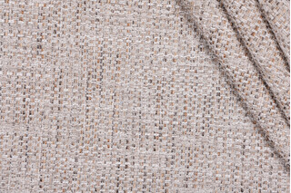 TFA Party Plaid Woven Chenille Upholstery Fabric in Desert Stone 
