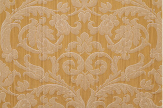 Grey Watkins Damasco Rustico Damask Decorator Fabric in Gold