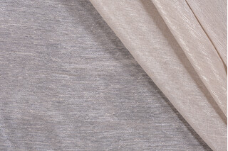 Scalamandre Lino Metallico Weighted Sheer Drapery Fabric in Platino
