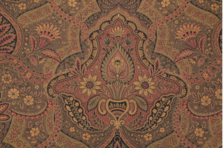 Scalamandre Oriente Tapestry Upholstery Fabric in Green