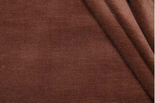 Fonthill Tintoretto Linen Velvet Upholstery Fabric in Brown