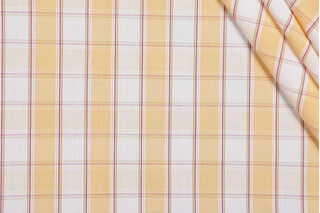 Fonthill Lucille Check Woven Decorator Fabric in Yellow Multi