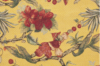Scalamandre Georgie Tapestry Upholstery Fabric in Lime Rickey