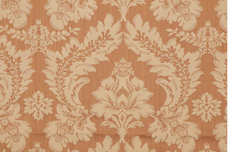 Scalamandre Chateau Royal Damask Decorator Fabric in Copper