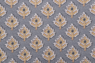 Magnolia Home Carter Printed Cotton Drapery Fabric in Saffron