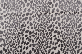 TFA Seeing Spots Latex Backed Velvet Upholstery Fabric in Silver