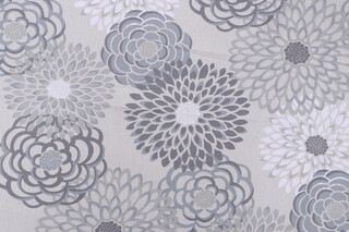 Magnolia Home Lancaster Printed Cotton Drapery Fabric in Mist