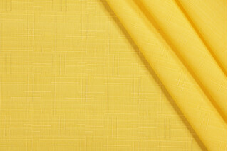 Mill Creek Fresco Solid Printed Polyester Outdoor Fabric in Yellow