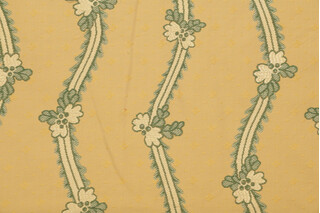 Grey Watkins Striped Tiepolo Tapestry Upholstery Fabric in Gold