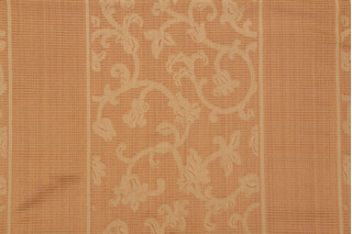Grey Watkins Prague Stripe Damask Decorator Fabric in Ochre