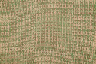 Scalamandre Woven Upholstery Fabric in Gold/Green
