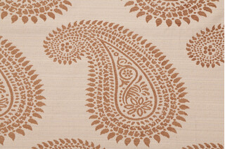 Fonthill Kashmir Woven Chenille Upholstery Fabric in Desert