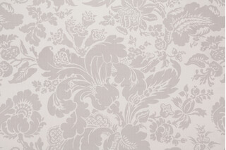 Fonthill Elizabeth Damask Hand-Printed Wool Drapery Fabric in Paloma