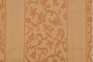 Grey Watkins Prague Stripe Damask Decorator Fabric in Ochre
