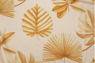 Scalamandre Arboretum Printed Drapery Fabric in Jaune