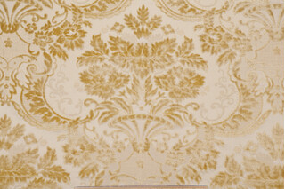 Old World Weavers Corada Matisse Velvet Upholstery Fabric in Gold