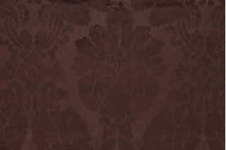 Scalamandre Velvet Damask Decorator Fabric in Brown
