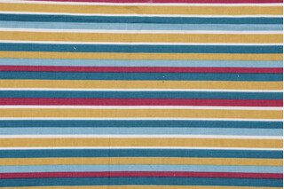 Richloom Stripe Printed Cotton Drapery Fabric in Multi