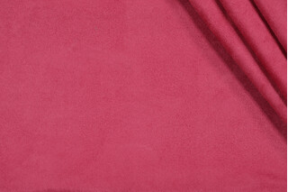 Solid Suede Decorator Fabric in Magenta