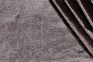 Solid Velvet Upholstery Fabric in Thunder