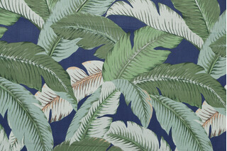 Tommy Bahama Swaying Palms Printed Polyester Outdoor Fabric in Baltic