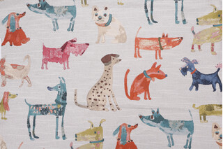 1 Yard Mill Creek Wag A Tude Tapestry Upholstery Fabric in Multi