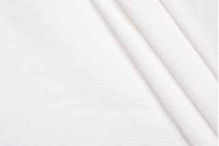 Kirk Woven Chenille Upholstery Fabric in White