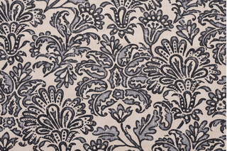 Tommy Bahama Batiking Printed Polyester Outdoor Fabric in Noir