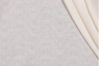 Fonthill Beekman Sheer Drapery Fabric in Ivory