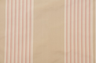 Scalamandre Carmella Stripe Silk Decorator Fabric in Natural