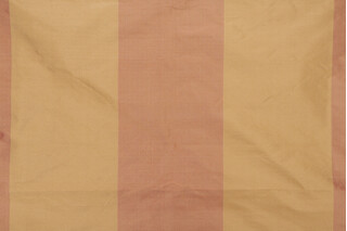 Milan Stripe Silk Decorator Fabric in Terracotta