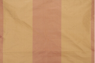 Milan Stripe Silk Decorator Fabric in Terracotta