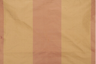 Milan Stripe Silk Decorator Fabric in Terracotta