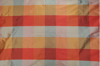 Scalamandre Smooth Plaid Silk Decorator Fabric in Fall
