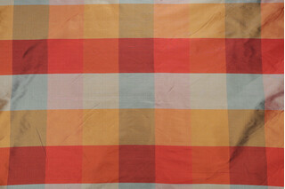 Scalamandre Smooth Plaid Silk Drapery Fabric in Fall